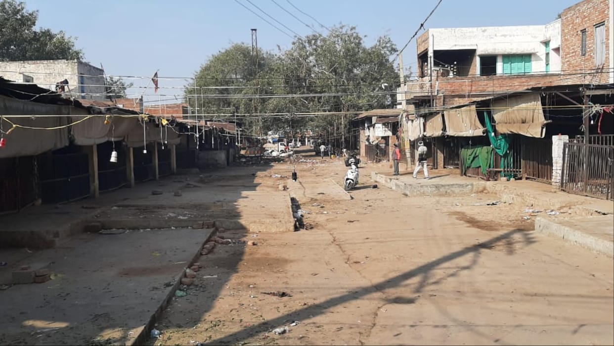 Vegetable market agents went on strike in Haryana