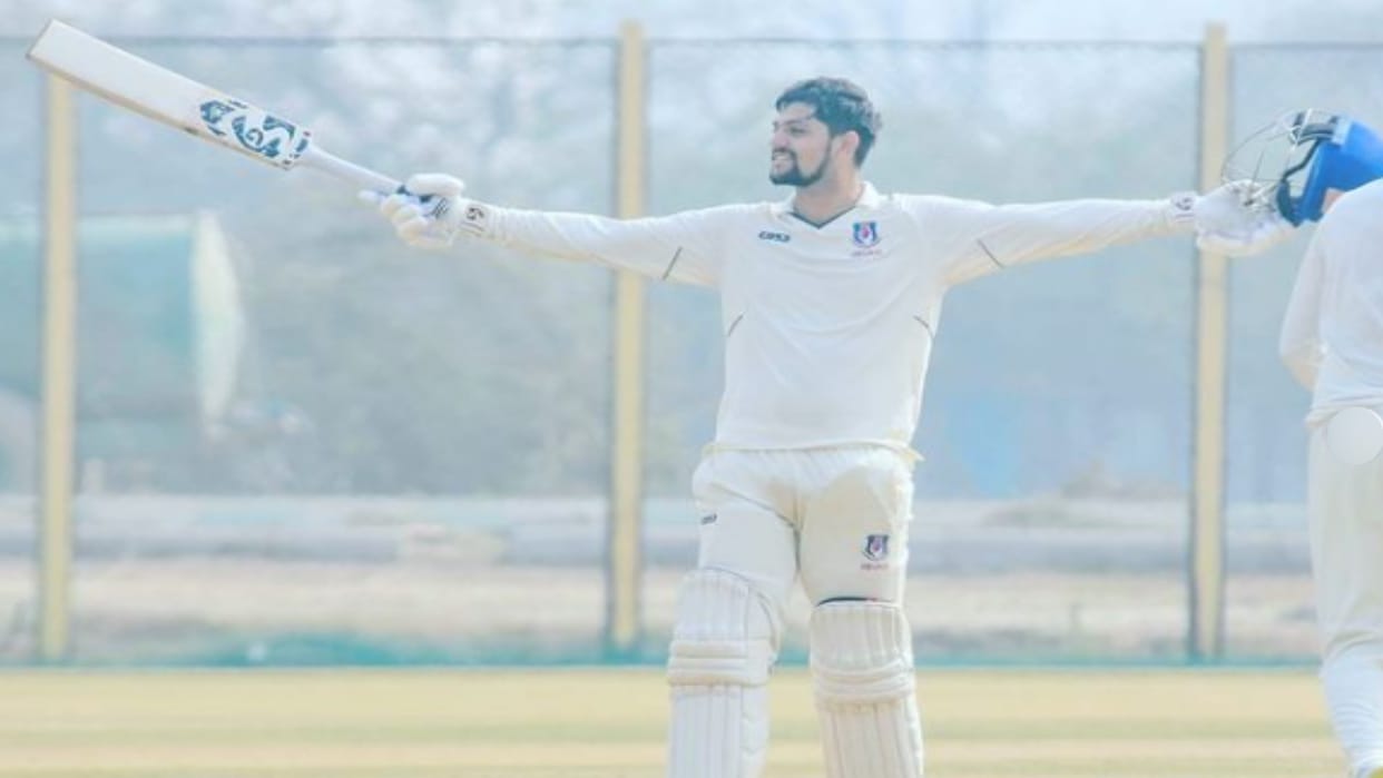 Meerut cricketer Sameer Rizvi set new record by scoring triple century in Colonel CK Naidu Trophy match