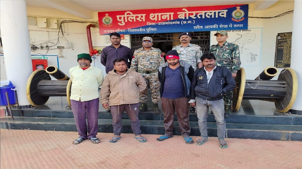 Police arrested four accused in murder case in Rajnandgaon