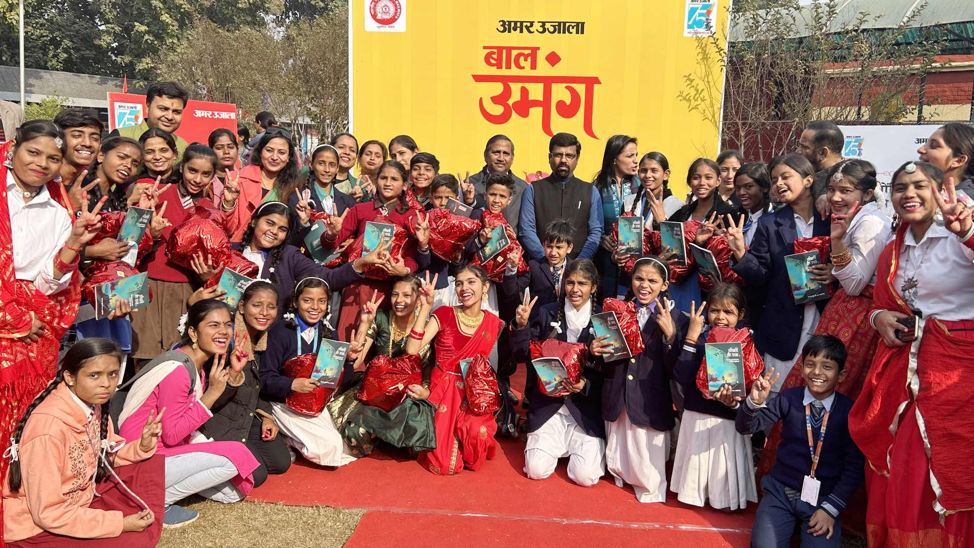 Children faces blossomed after children fair organized in the Railway Museum