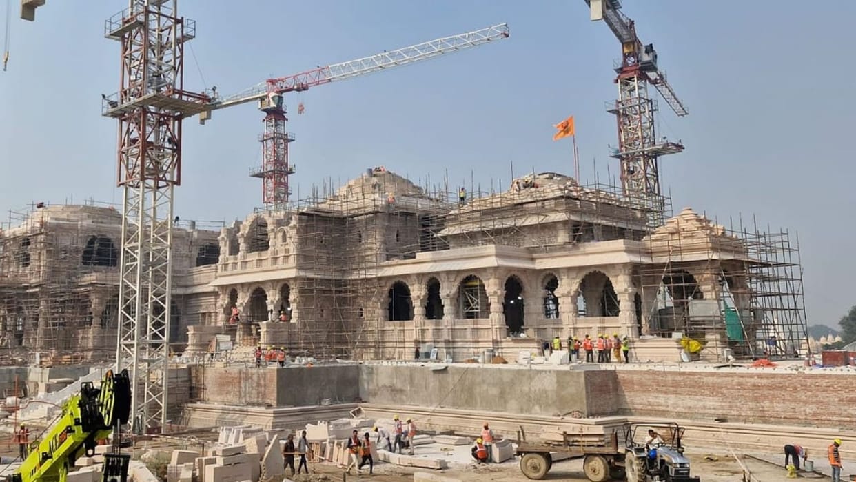 Ram Mandir: Temple construction work will start again from February, work is at a standstill since January 10