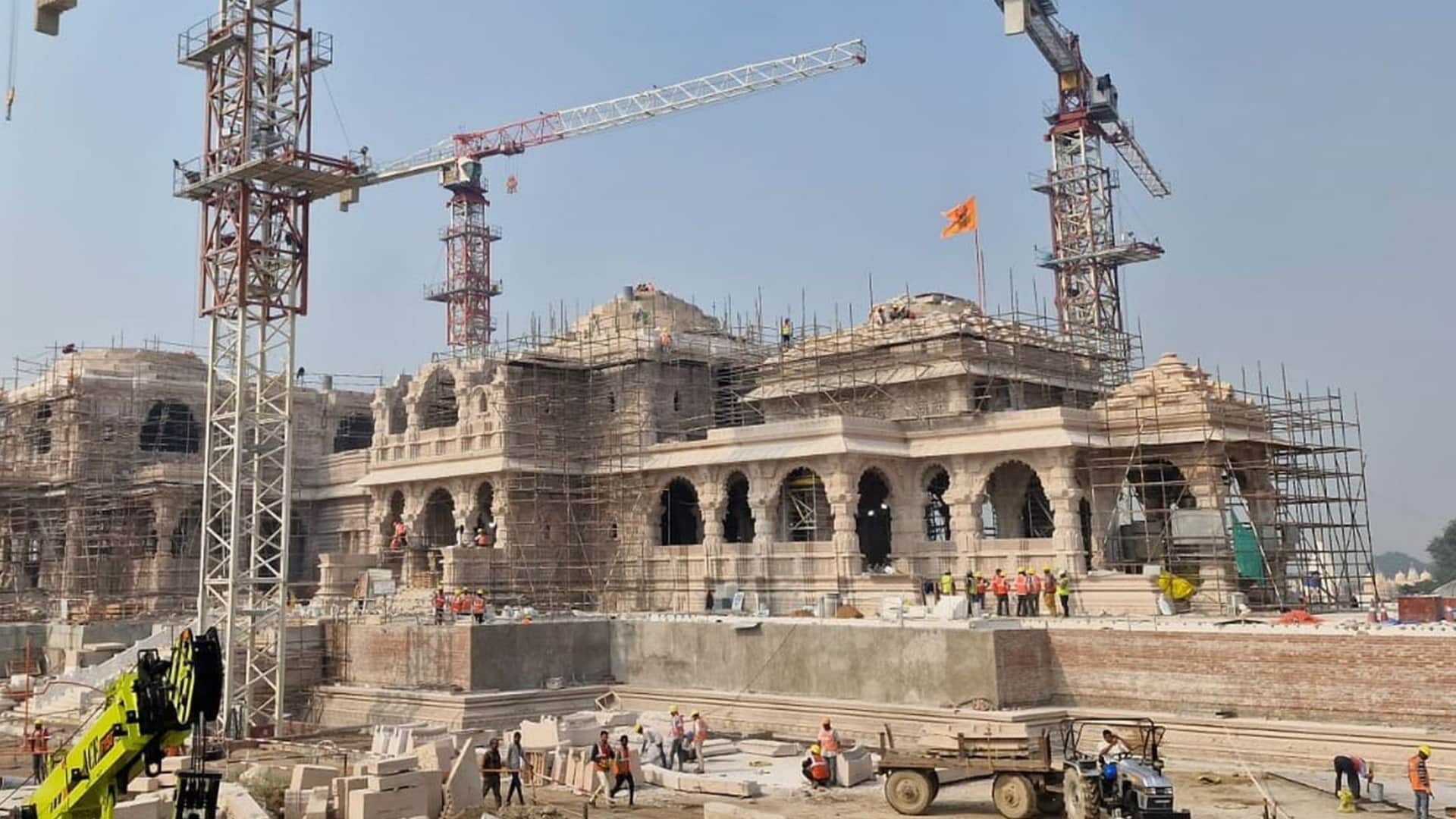Ram temple is prepare for Pran Pratishtha, new pics issued.