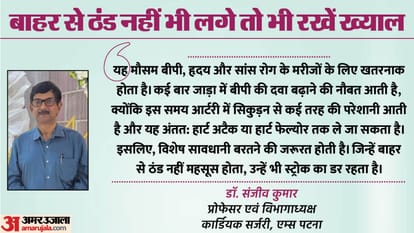 Bihar News : weather today and tomorrow weather report in patna and bihar, cold cough to heart attack risk