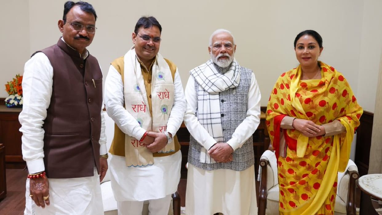 Rajasthan Cabinet Update CM Bhajanlal Sharma meet PM Modi Amit Shah and JP Nadda today