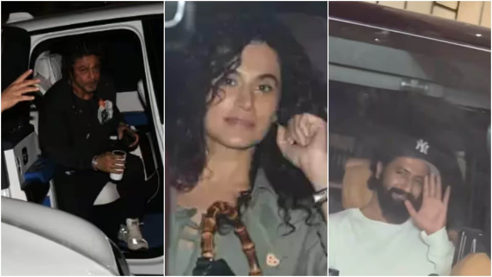 Celebs attended the Screening of Shah Rukh Khan and Taapsee Pannu Starrer Dunki See Here Photos