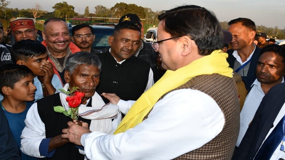 uttarakhand hindi news CM Pushkar Singh Dhami reached Khatima