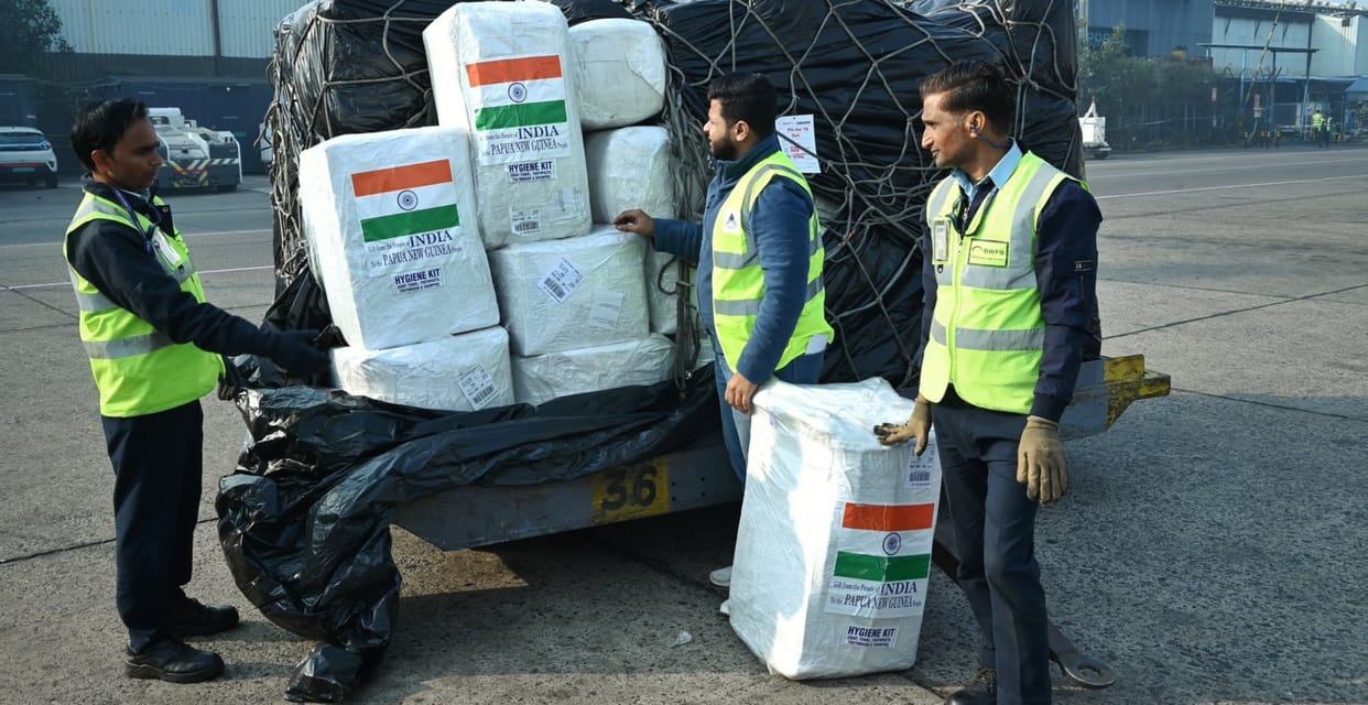 world news updates india sends relief supplies to papua new guinea for volcano eruption