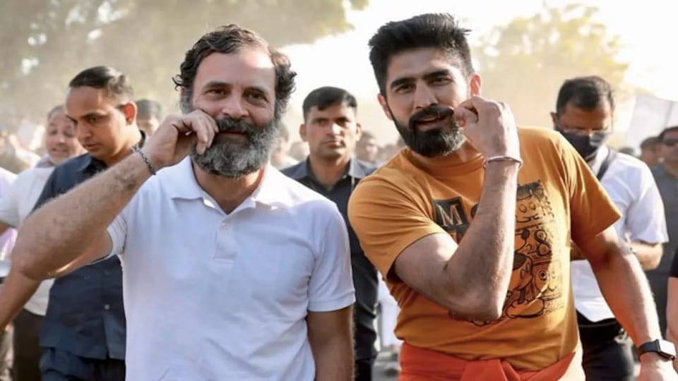 Olympian boxer Vijendra Singh twee, Ram Ram Bhai to politics, involved in Rahul Gandhi padyatra