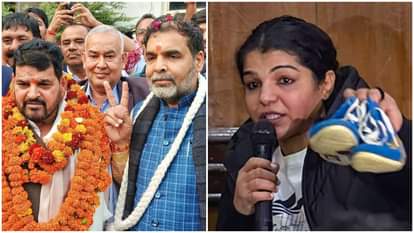 बृजभूषण शरण सिंह, संजय सिंह और साक्षी मलिक