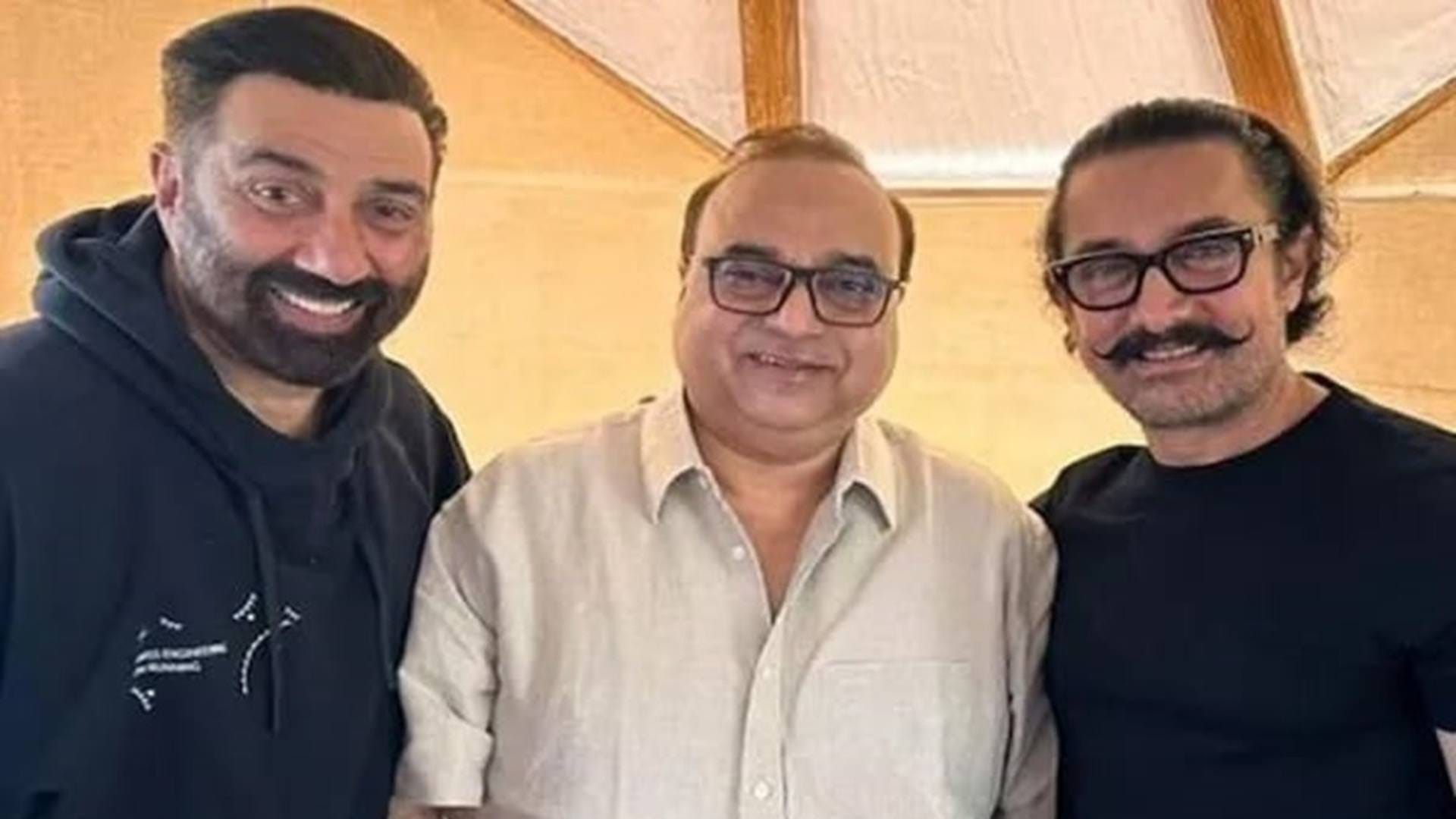 Rajkumar Santoshi Lahore 1947 shooting almost complete starring Sunny Deol Shabana Azmi Produced by aamir khan