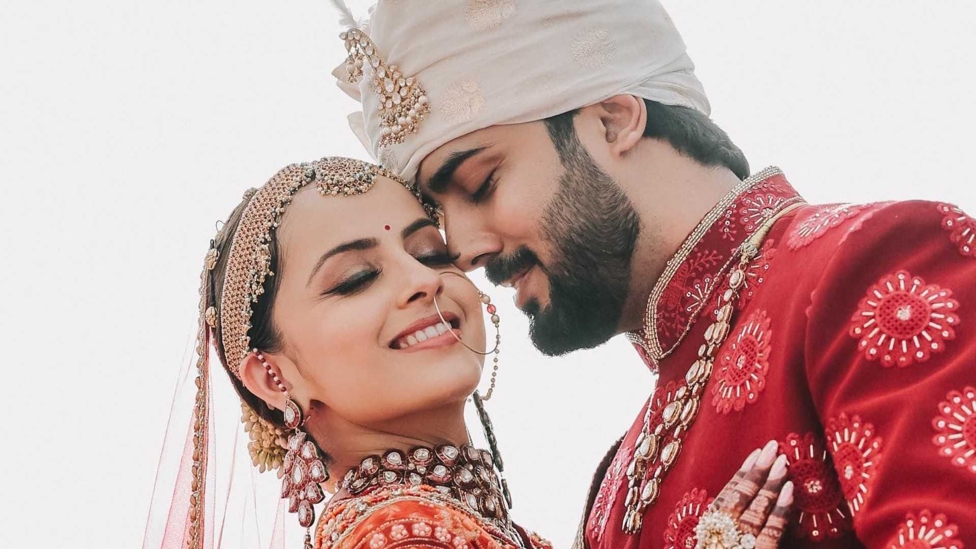 Shrenu Parikh Akshay Mhatre wedding pictures viral on social media captioned Taken forever watch photos