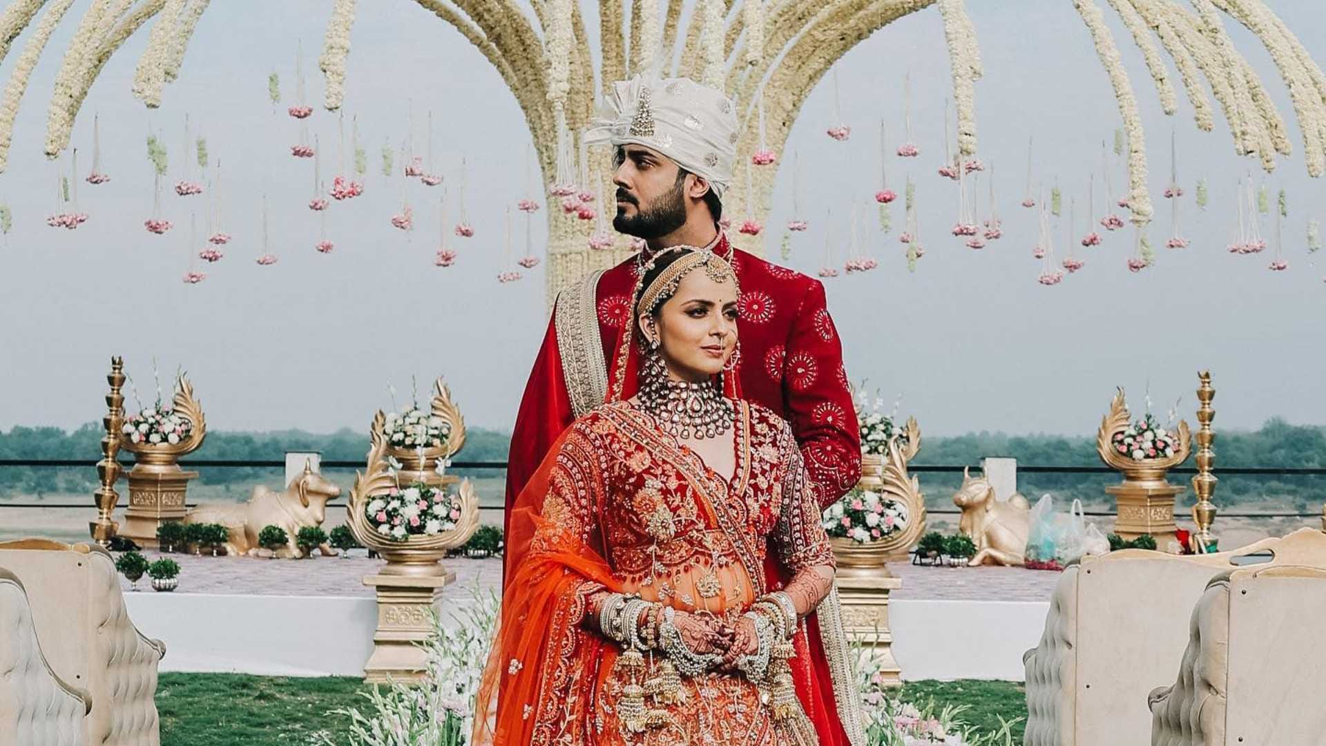 Shrenu Parikh Akshay Mhatre wedding pictures viral on social media captioned Taken forever watch photos