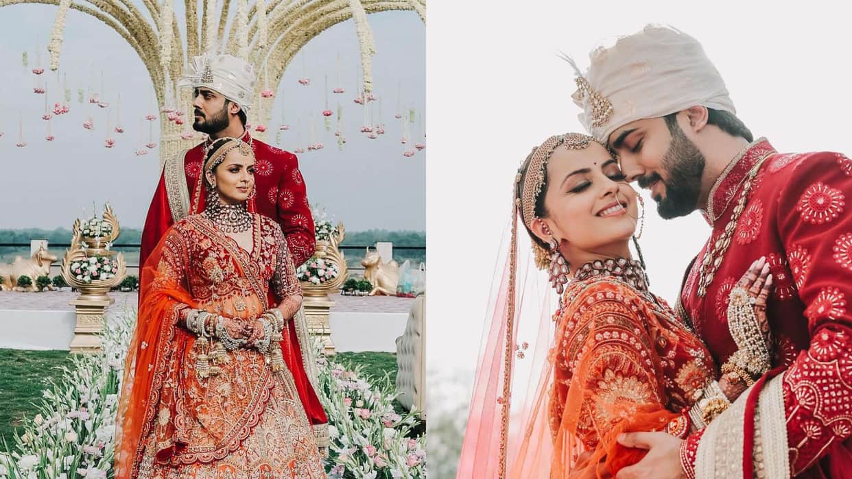 Shrenu Parikh Akshay Mhatre wedding pictures viral on social media captioned Taken forever watch photos