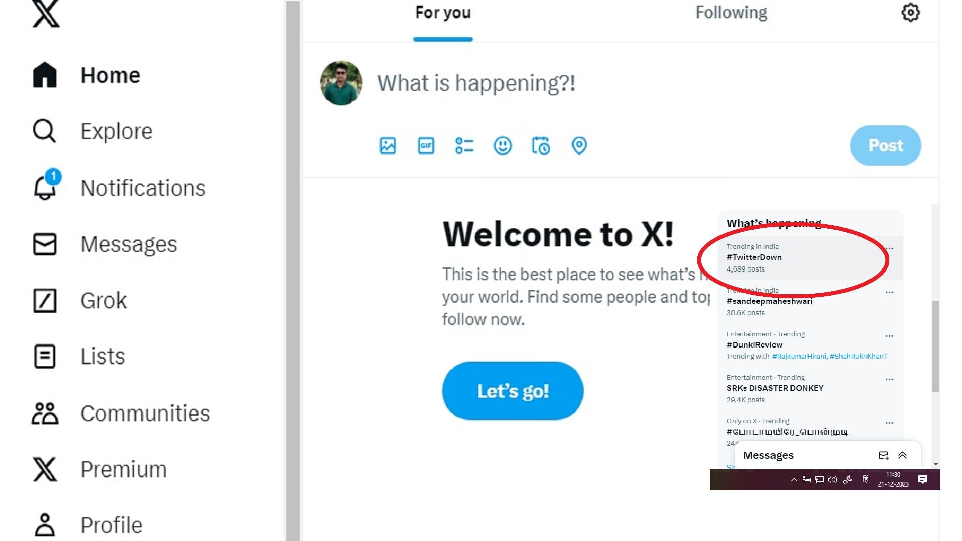 X Down Thousands of Users complaints App and Website for Site Formerly Known as Twitter Not Working