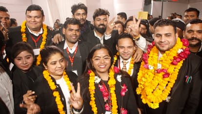 Manoj Harit won the election for the President of Bareilly Bar Association