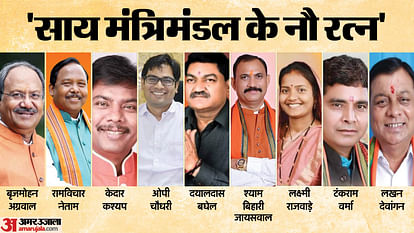 Chhattisgarh Cabinet formation of BJP government of Chhattisgarh Nine MLAs took oath as ministers