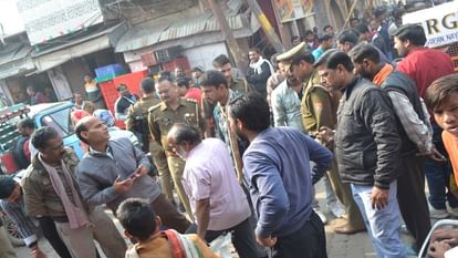 Bullets fired in market due to chair stuck in bike