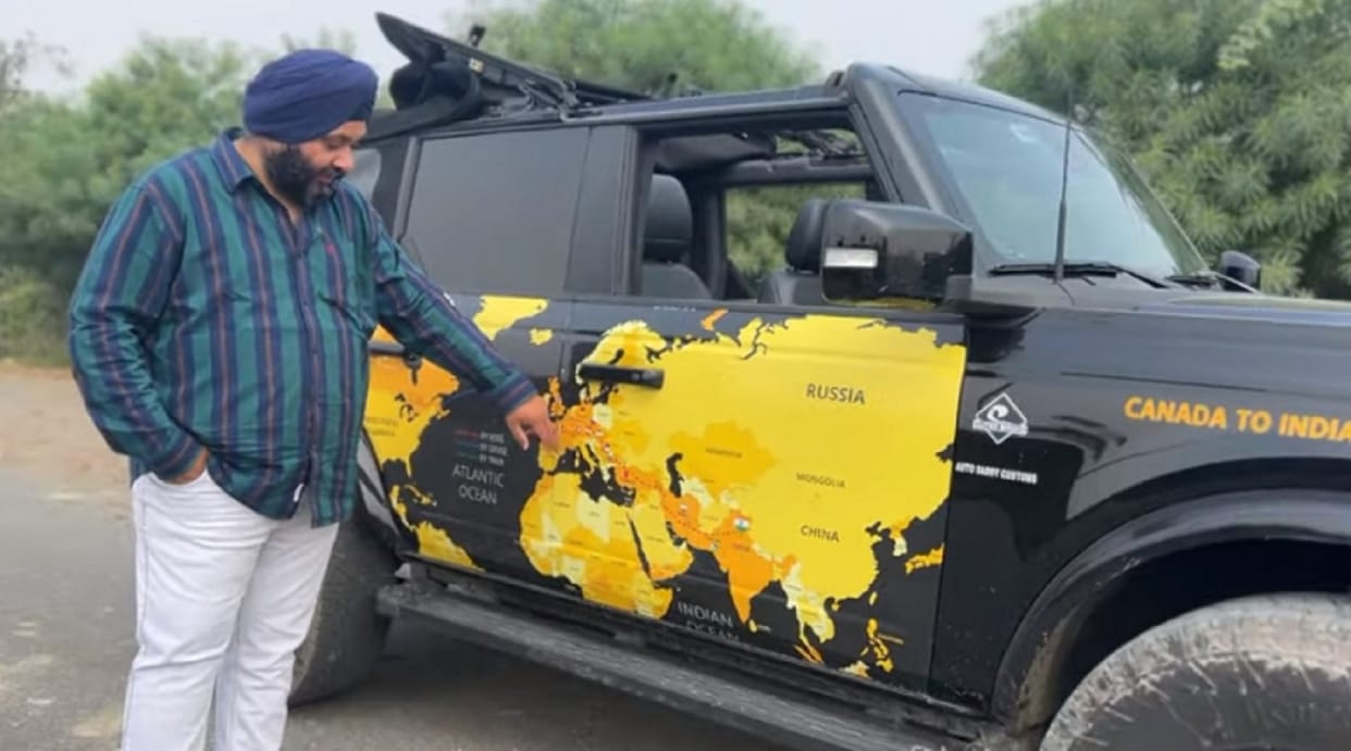 Man Travels From Canada To India by Road in 40 days Crossing 18 Nations