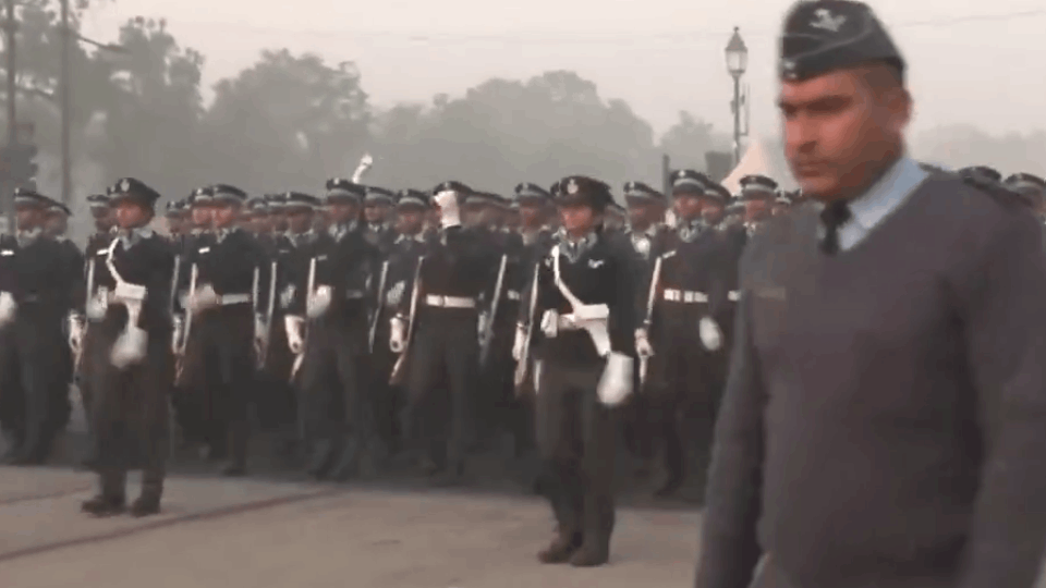75th Republic Day parade rehearsal started on kartavya path at delhi