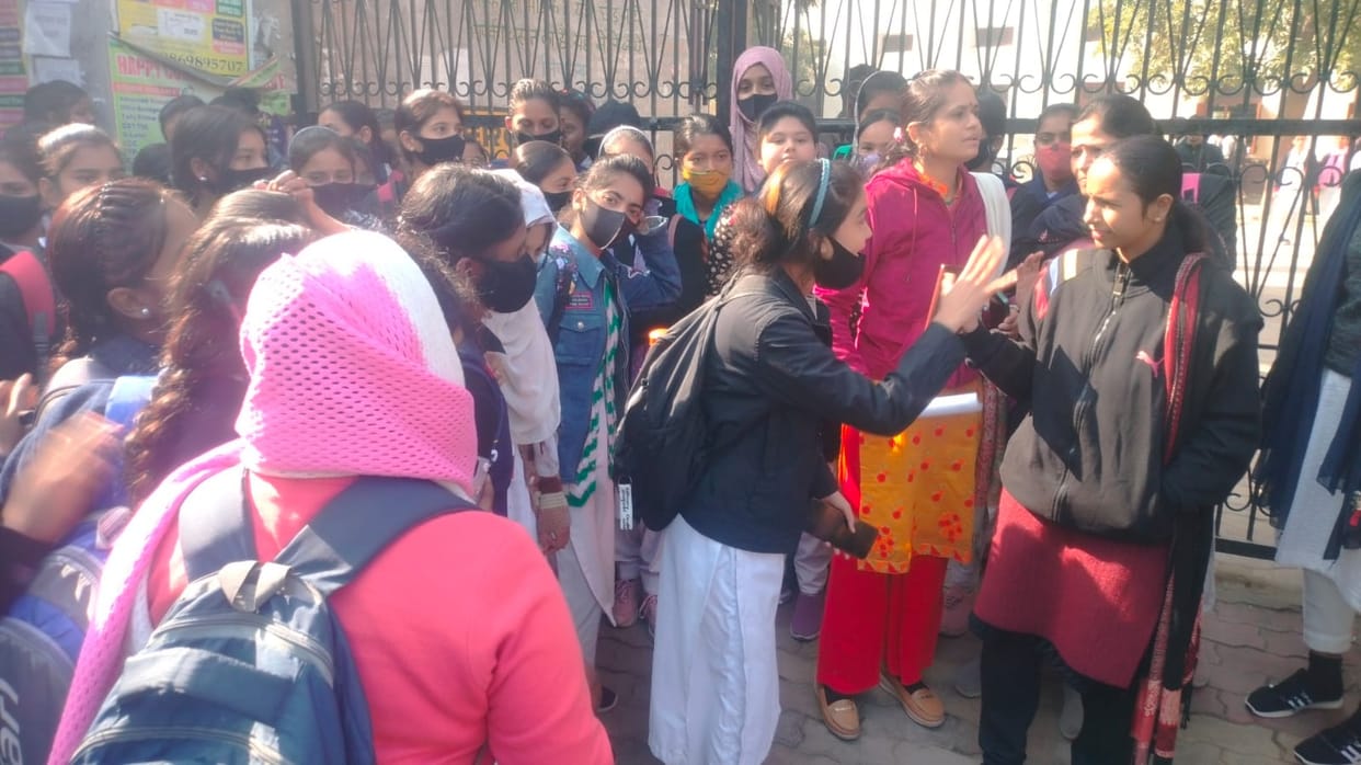 Students said that fees are high but principal said should leave their studies and get married