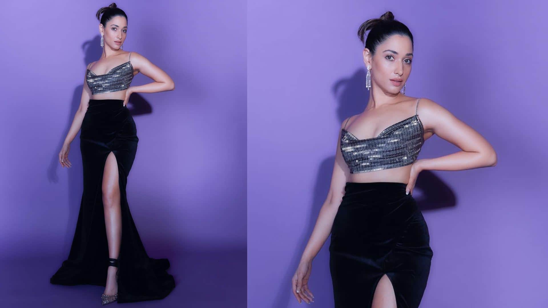 New Year 2024 trendy black dress for new year party