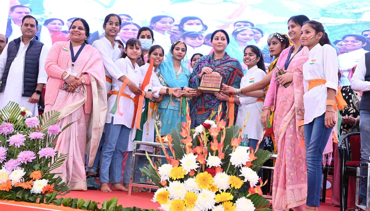Deputy Chief Minister Diya Kumari addressed people in Vikas Bharat Sankalp Yatra