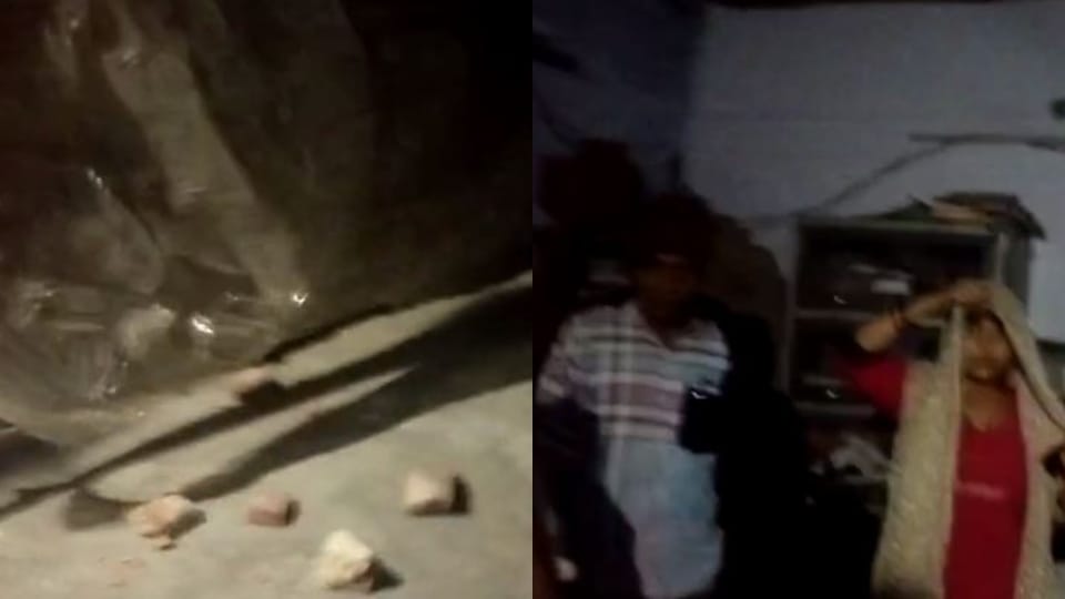 Bullies attacked house and pelted stones at night in Bareilly