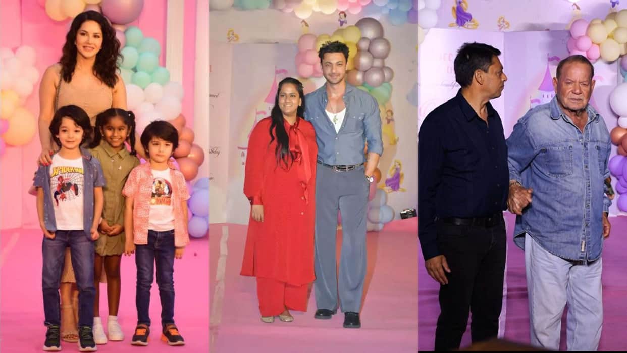 Aayush Sharma and Arpita Khan daughter Ayat Pre Birthday celebration stars arrived pictures viral