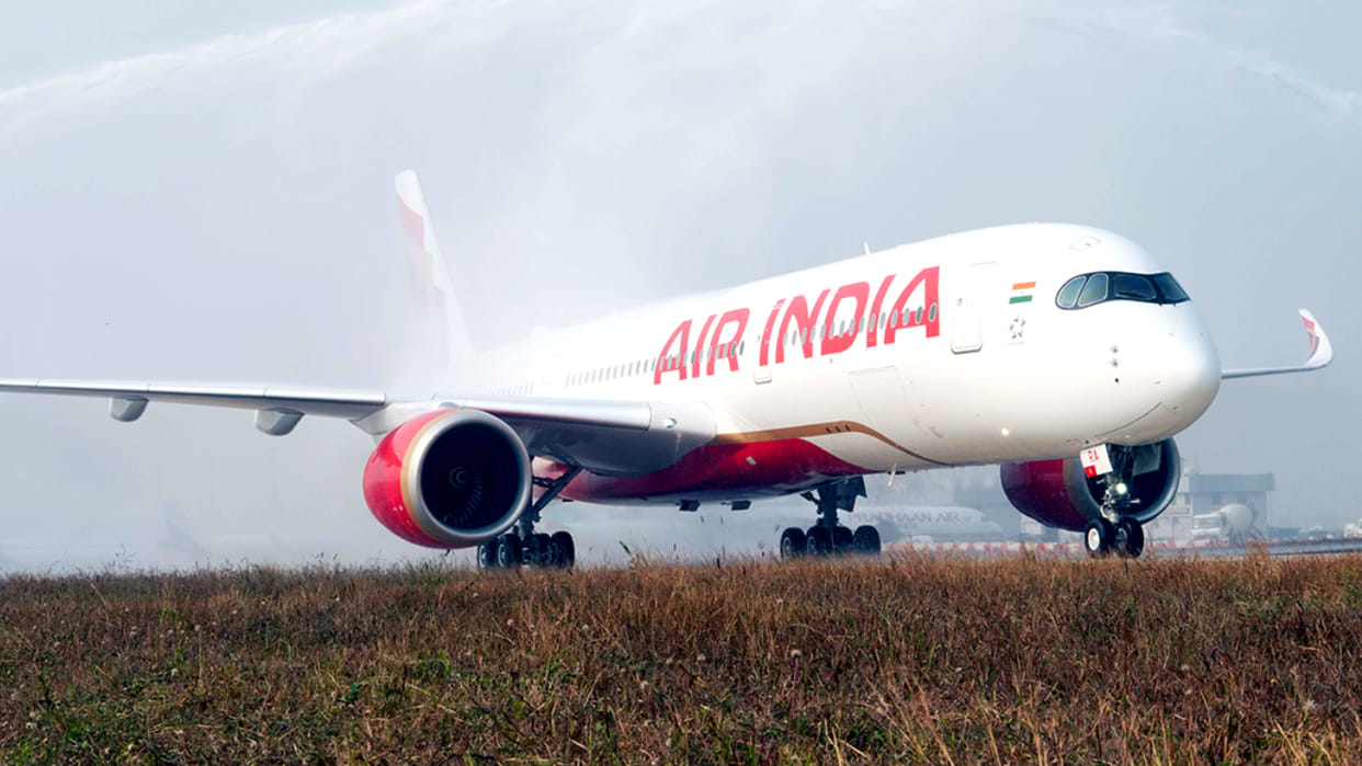 Air India's first A350 aircraft arrives in Delhi