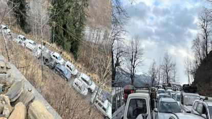 Atal Tunnel closed for tourists after snowfall, jam on Solanganala road