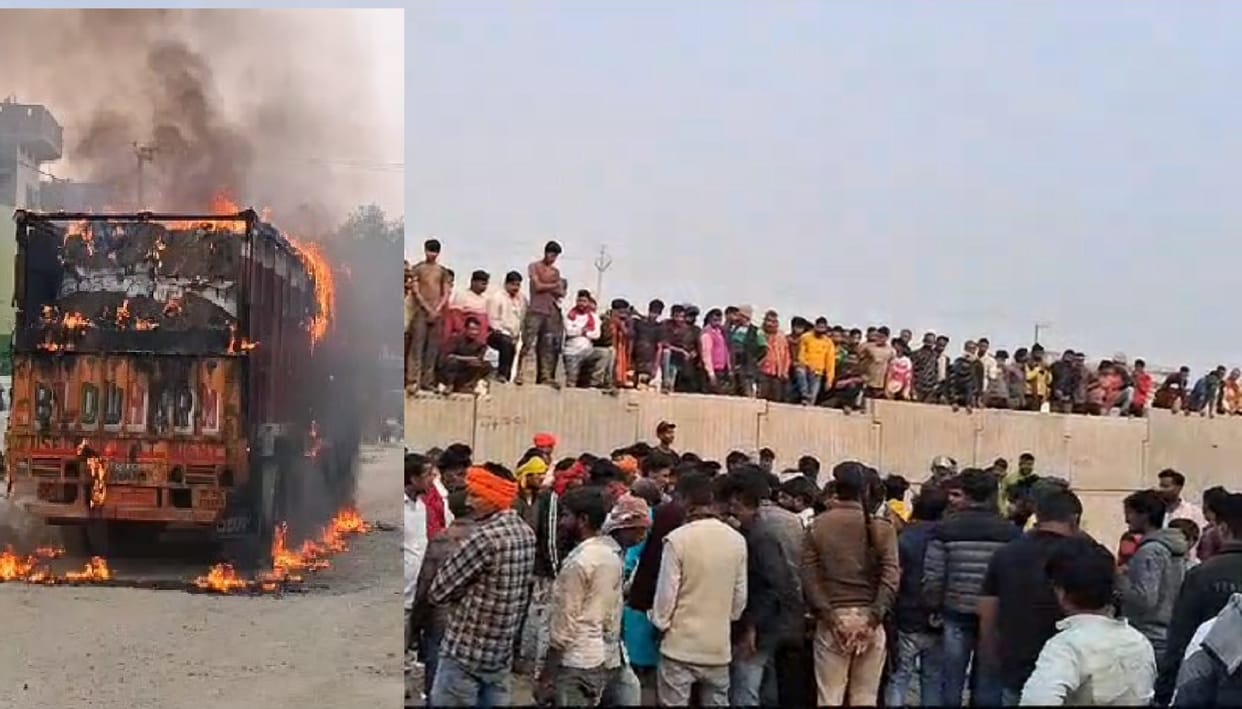 Bihar News: Mother and daughter die after being hit by a truck in Kaimur; People created ruckus, NH jammed