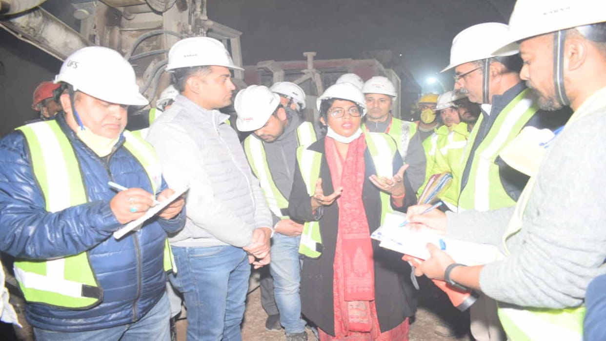 Security committee inspected railway line and four lane tunnels