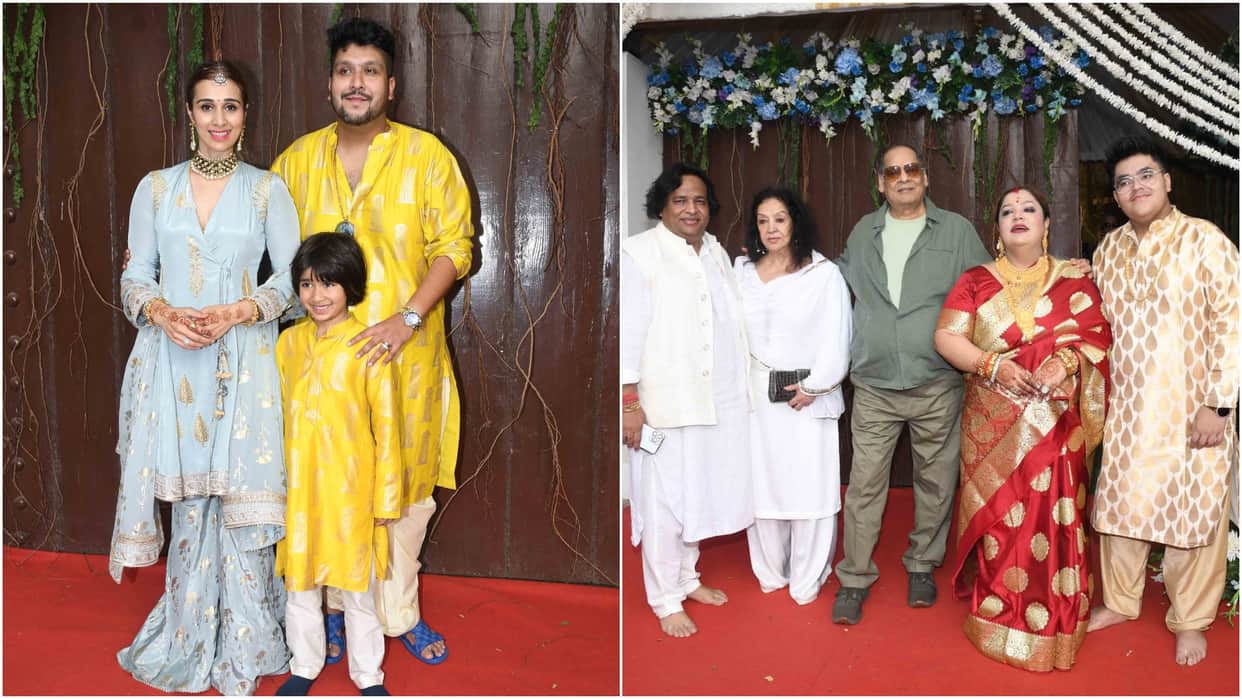 Annaprashan of Bappa Lahiri Son Shivay Many stars attended the ceremony see here Photos