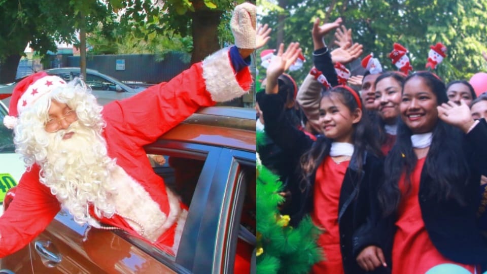 Shobha Yatra on christmas in Chandigarh