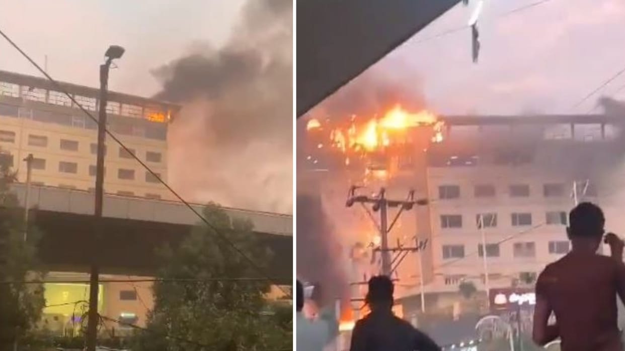 Telangana: Fire breaks out at hospital in Hyderabad, efforts on to douse it