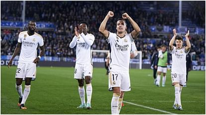 La Liga Football: रियल मैड्रिड ने ला लीगा मैच में अलावेस को 1-0 से हराया, लुकास वाजक्वेज ने दागा एकमात्र गोल Football: Real Madrid beat Alaves 1-0 in La Liga match, Lucas Vazquez scored the only goal