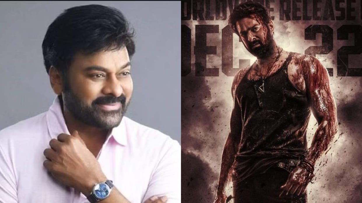 South Superstar Chiranjeevi congratulates Prabhas and Prashanth Neel on remarkable achievement for film salaar