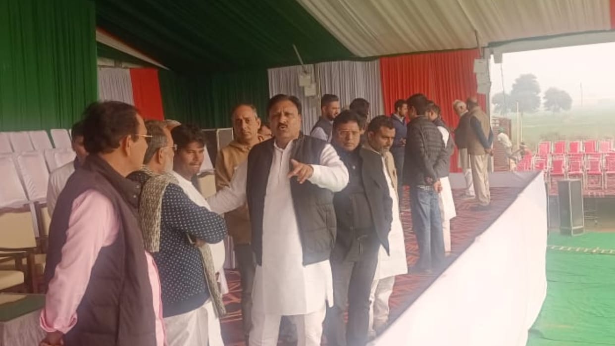Former CM Bhupinder Singh Hooda Kisan Majdur Jan Aakrosh rally today at HUDA Maidan in Sirsa