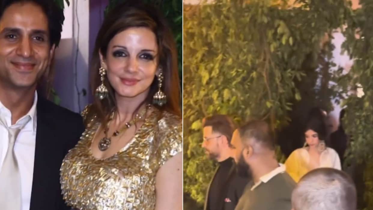 Simone Arora son wedding Hrithik arrived with Saba Azad Sussanne Khan also seen with boyfriend Arsalan