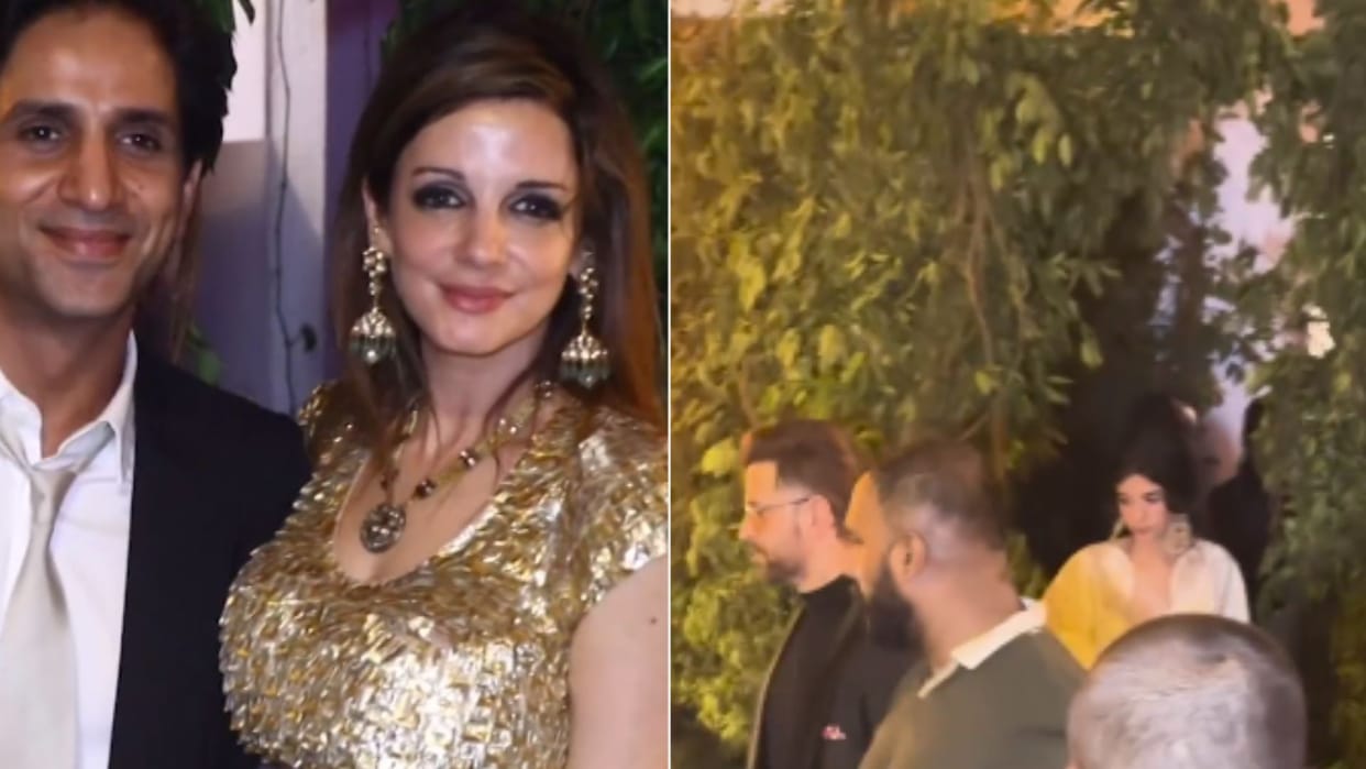 Simone Arora son wedding Hrithik arrived with Saba Azad Sussanne Khan also seen with boyfriend Arsalan