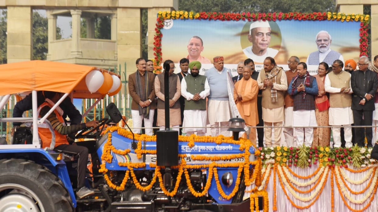 CM Yogi Adityanath on Kisan Diwas, paid tribute to former PM Chaudhary Charan Singh.