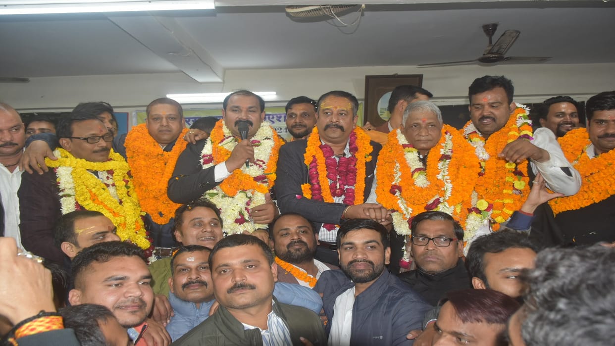 The Banaras Bar Association Awadhesh became the president of 182 year old Banaras Bar