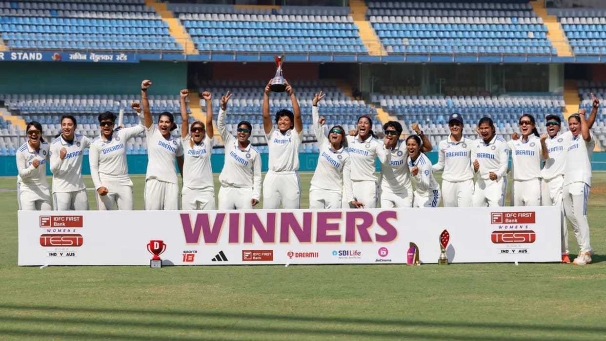 IND vs AUS: India's first win against Australia in 11 test matches, Sneh Rana became player of the match
