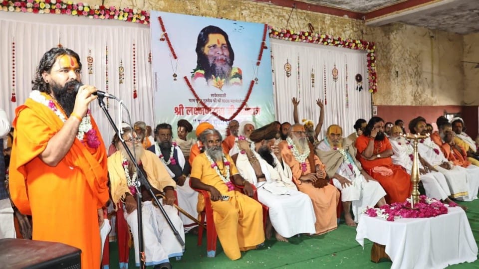 Devotees should take inspiration from the lives of saints and work to carry forward their work.