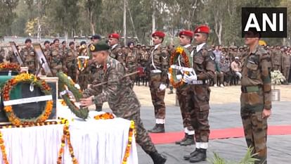 poonch terror attack: Wreath laying ceremony of four Army personnel lost lives during attack