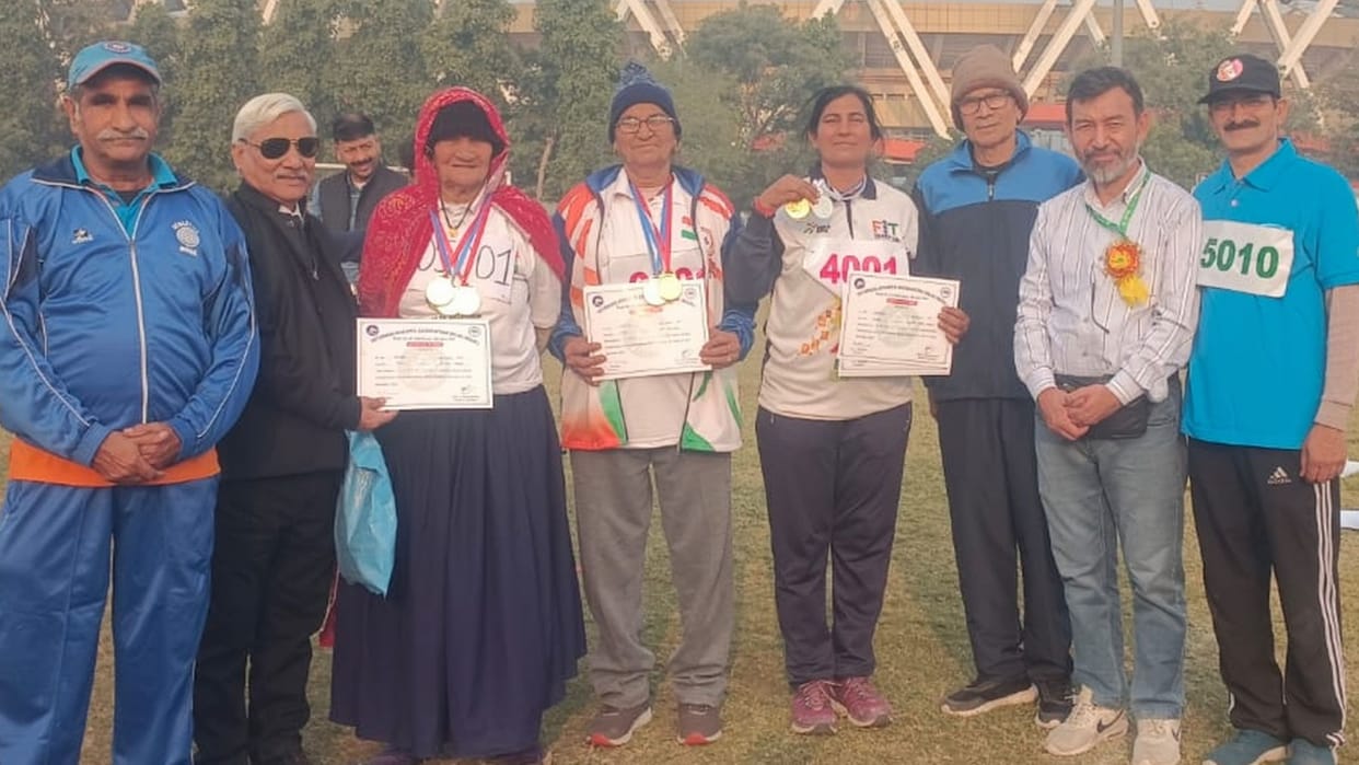 106 year old Rambai won three gold medals in Veteran Athlete Meet