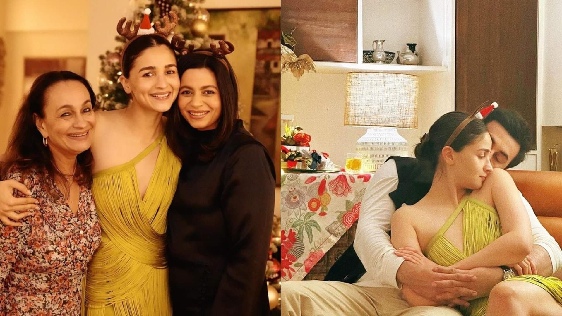 ranbir kapoor alia bhatt make first public appearance of Raha reveals daughter face on Christmas video viral