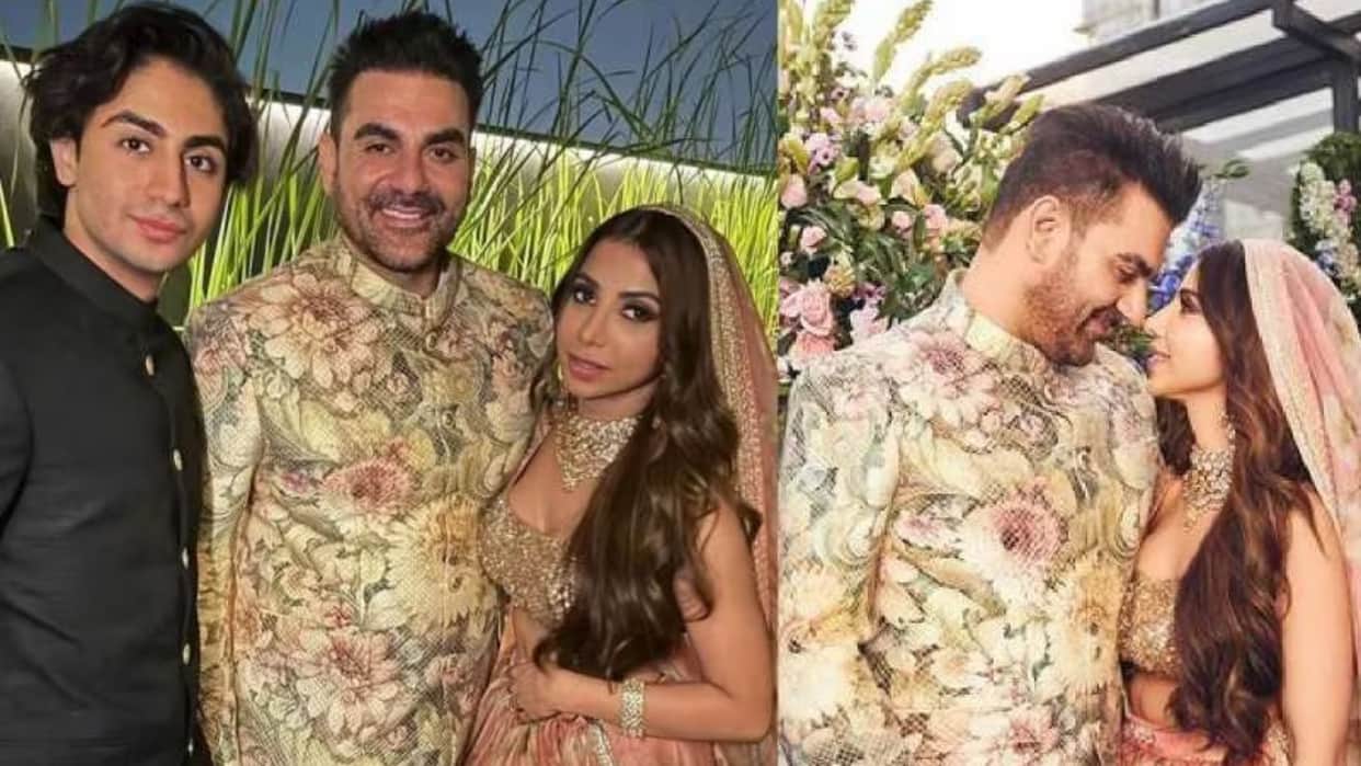 actor Arbaaz Khan Sshura Khan wedding son Arhaan Khan plays guitar father son video went viral