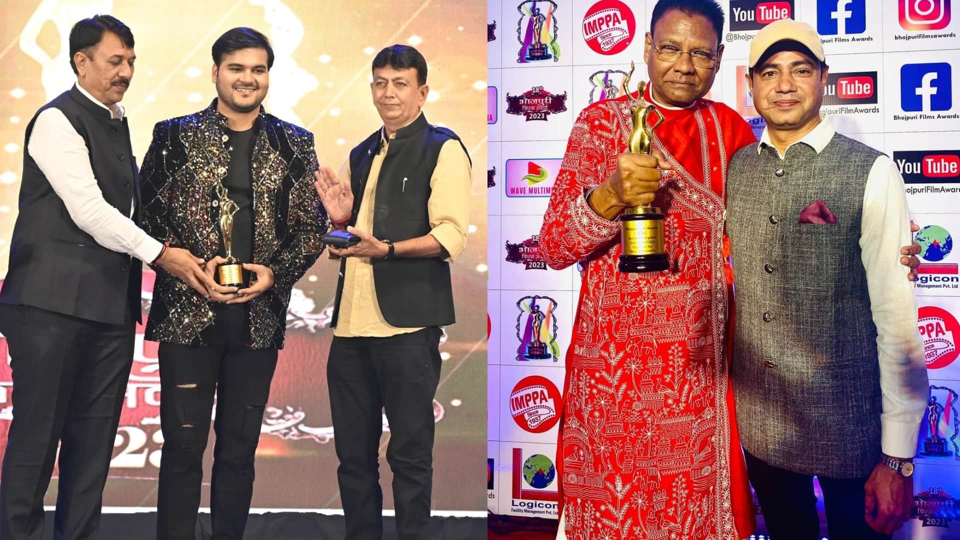 Bhojpuri Film Awards 2023 organisers give all six main awards to their own films vinod gupta aan baan shaan