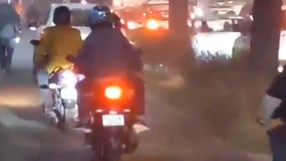 Cycle tracks are often being used by car drivers and motorcyclists in Chandigarh